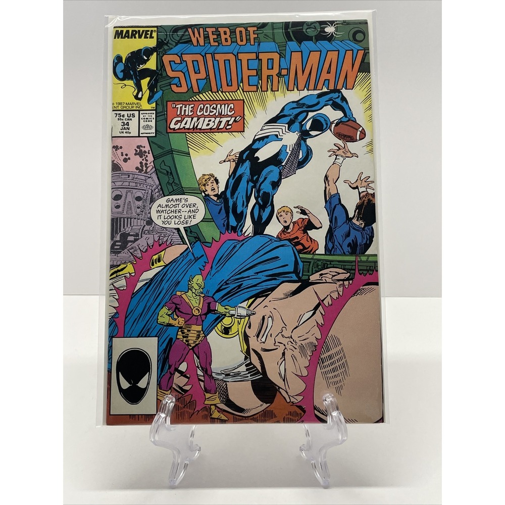 Web of Spider-Man #34 Comic Book January 1988 Marvel Comics